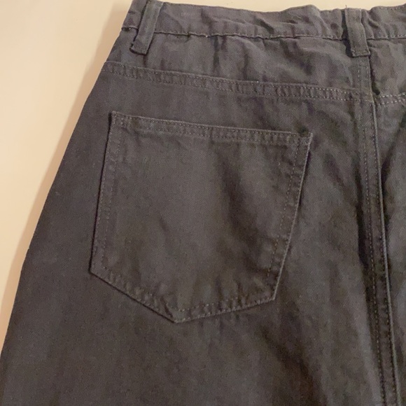 NWT Daisy Street by Hot Topic Star Patch Midi Denim Skirt in Black.Size M - Picture 6 of 15